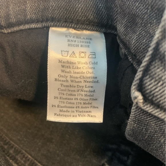 - Everlane Black Washed Color Ankle Jeans Size 27 - Picture 7 of 10